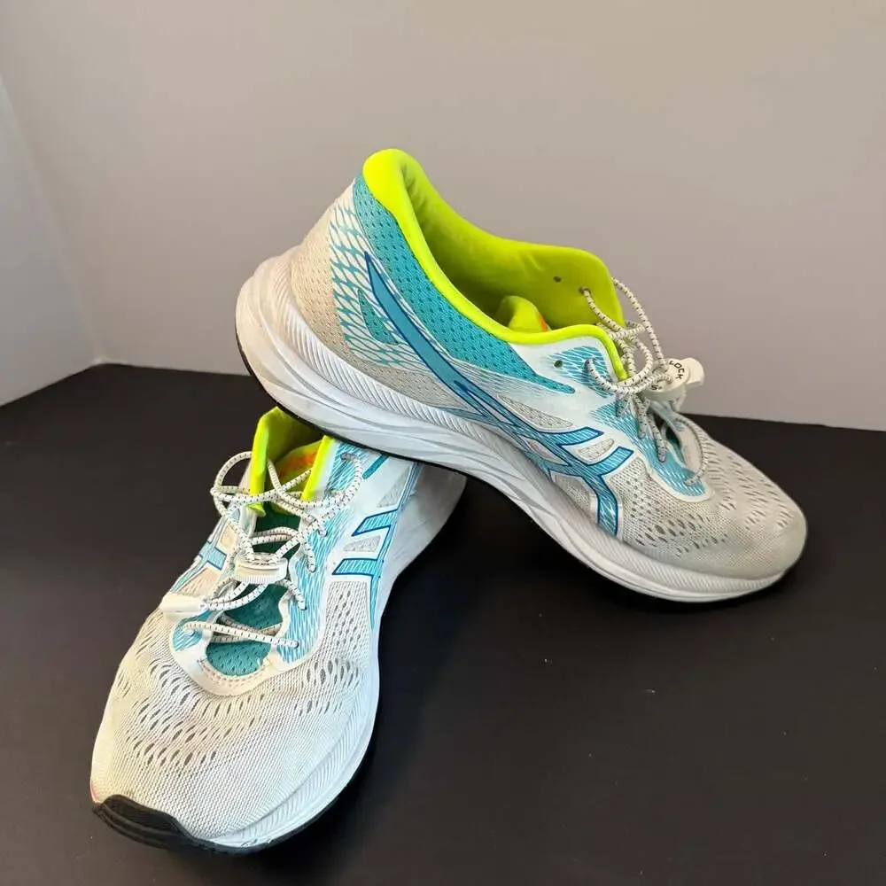 ASICS Gel-Excite 6‎ Women's Running Shoes White/Blue/Orange Size 10